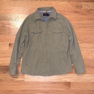 Flannel Lined Twill Shirt Jacket
